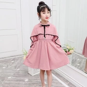 Quần áo trẻ em cổ tích phương Tây mới mùa xuân và mùa thu trẻ em Cô gái dài tay Hàn Quốc thời trang mùa thu màu hồng Hanfu - Khác
