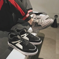 Mùa thu 2018 Giày nam Hàn Quốc màu đen và trắng tương phản nền tảng giày thể thao đường phố hip hop sinh viên thấp để giúp giày thủy triều giày sport