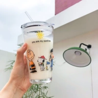 Hanfeng ins милый мультфильм мультфильм Charlie Graphm чашка молока
