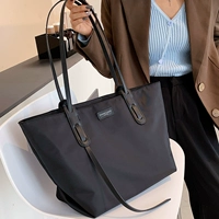 Расширенная вместительная и большая сумка через плечо, модная черная сумка на одно плечо, изысканный стиль, ткань оксфорд