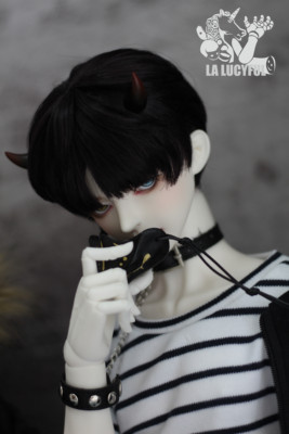 taobao agent [La Lucyful] {【} BJD/SD baby with a mask fox mouth (black/white)