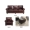 sofa da da bò Mỹ đơn vị nhỏ của ba bit Địa Trung Hải phòng khách sofa da Xuống - Ghế sô pha ghế sopha