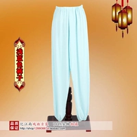 Голубые брюки (вымытый хлопок)