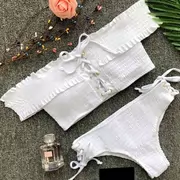Châu Âu và Hoa Kỳ ba điểm từ ngực nhỏ ống bikini trên vai áo tắm đi biển eo thấp eo thon được nữ giới 2019 - Bikinis