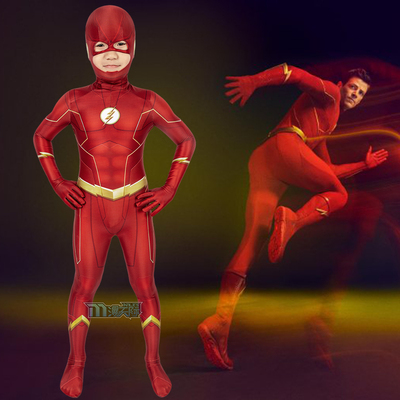 taobao agent Manchuan Flash Season 6 Children Tights Barry Allen COSPLAY Jerem J19037CB-KID