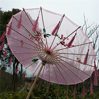 Фракус зонтик прозрачный розовый большой диаметр 76 см.