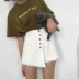 Quần short denim nữ sinh viên Hàn Quốc mùa hè chic nóng quần kích thước lớn 200 pounds chất béo mm lỏng mỏng rộng chân quần váy Quần jean