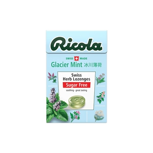 Пастилки Ricola Glacier с мятой (без сахара) 40г