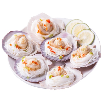 Гребешки с чесноком и вермишелью Zhangzidao 200г/пакет 6 шт.