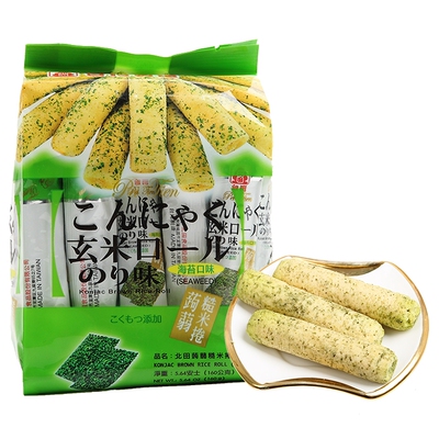 Beitian Konjac Brown Rice Roll Roll Seaweed Вкус 160 г Тайвань, Китай