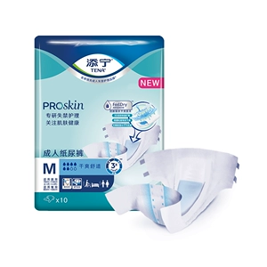 Подгузники для взрослых TENA/天宁 PROskin, сухие и удобные, размер M, 10 шт.