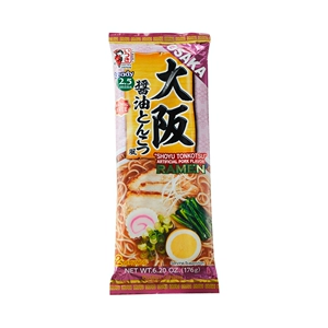 [五木 大阪酱油豚骨风味拉面 176g 日本进口]