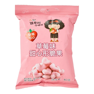 Пончики Zhang Junya Little Sister со вкусом клубники (воздушные продукты) 40г/пакет Тайвань, Китай