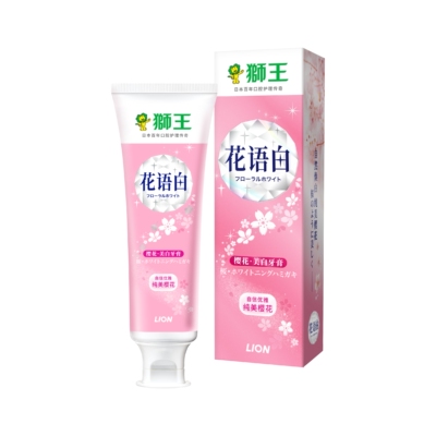 [LION/狮王 花语白 樱花牙膏 140g]