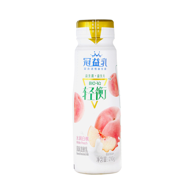 Mengniu Guanyi Ruqingheng Увлажняющее кисломолочное молоко со вкусом белого персика 210г