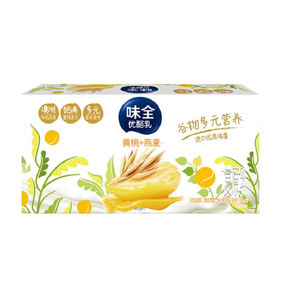 Кисломолочная овсянка со вкусом желтого персика Weiquan 100 г * 8