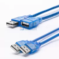 Usb adapter nam đến nam USB dòng dài mở rộng máy tính cáp dữ liệu ngoại vi dòng chuyển đổi usb2.0 mở rộng quạt mini