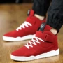 Giày nam mùa thu Phiên bản Hàn Quốc của xu hướng giày vải cao cấp Giày nam giản dị dành cho sinh viên giày hip-hop hoang dã màu đỏ giày sneaker nam