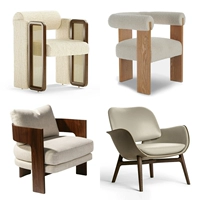 Креативный диван из натурального дерева для отдыха, дизайнерская ткань