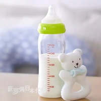 Pigeon, японская антиколиковая бутылочка для кормления для новорожденных, широкое горлышко