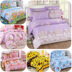 Phim hoạt hình bốn mảnh ký túc xá bông cotton 1.5 m tấm ga trải giường quilt cover 1.2 trẻ em bộ đồ giường ba mảnh set 4 Bộ đồ giường bốn mảnh