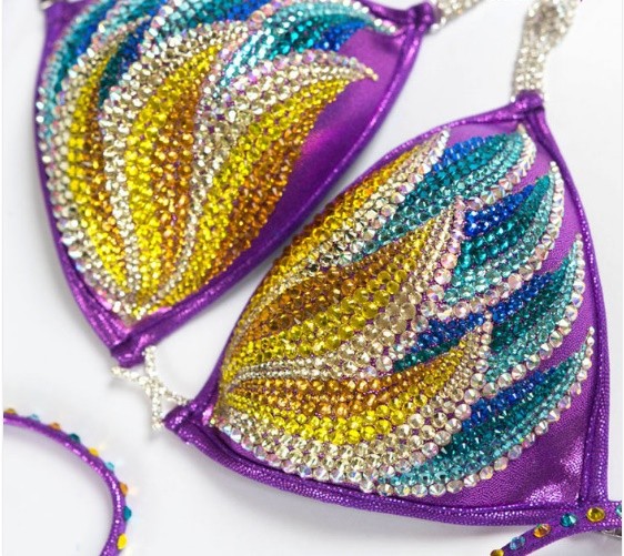 Сексуальный сиреневый декор, купальник, комплект, США