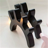 Черное украшение стены ресниц (одна пара)