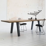 Loft Conference Table Long Table Table American Solid Wood Pustry Style Стол переговоров и стул Iron Art Work Desk Dest Murniture