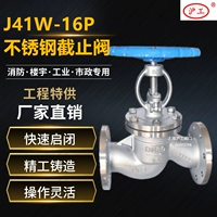 Шанхай Шанхай Клапан Гонгжу 304 316 Клапан перехвата фланца из нержавеющей стали J41W-16p пар.