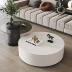 bàn trà vuông Ý tối giản bàn trà tròn ánh sáng căn hộ nhỏ sang trọng bàn trà gỗ nguyên khối Internet người nổi tiếng đơn giản hiện đại Tủ TV kết hợp bàn ghế gỗ hiện đại Bàn trà