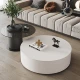 bàn trà vuông Ý tối giản bàn trà tròn ánh sáng căn hộ nhỏ sang trọng bàn trà gỗ nguyên khối Internet người nổi tiếng đơn giản hiện đại Tủ TV kết hợp bàn ghế gỗ hiện đại