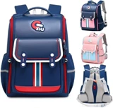 Школьный рюкзак для мальчиков, водонепроницаемая вместительная и большая сумка со сниженной нагрузкой, защита позвоночника