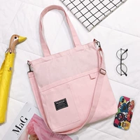 Розовые одно плечевые три кармана