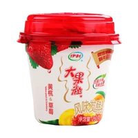 Хегментированное молоко Yili Da Guogu (желтое дао и клубника) 260 г/чашка