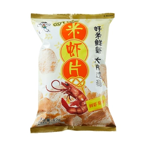 Чипсы Want Want Rice Shrimp (Оригинальные свежие креветки) 42г/пакет