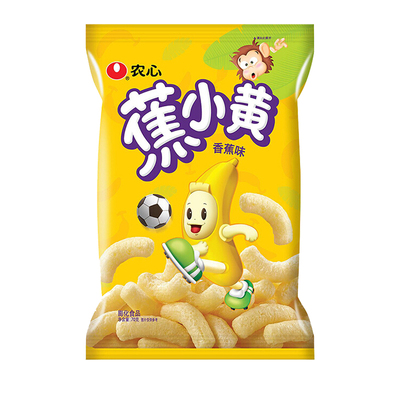 Nongshim Banana Xiaohuang Puffed Food со вкусом банана 70г/пакет
