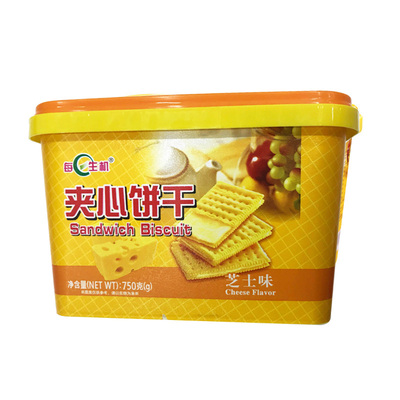 [每日生机芝士味夹心饼干 750g]