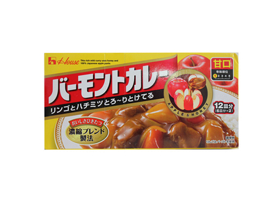Хорошая слуга Apple Curry Seasoning Sweet 230G Импортированная Япония Импортирован