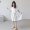 Váy dài trắng 2019 mùa hè mới hoang dã Váy búp bê lỏng cho bà bầu mặc váy bà bầu - Áo thai sản