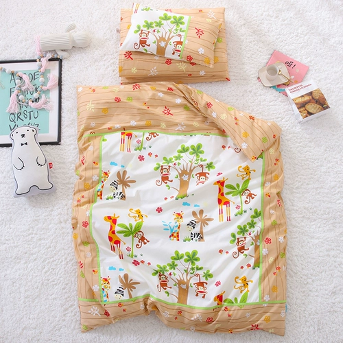 Одеяло для детского сада, детский комплект для сна, хлопковый зимний пододеяльник, 3 предмета, постельные принадлежности