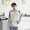 Áo len nam đội mũ trùm đầu ngắn tay T-Shirt nam Hàn Quốc phiên bản của xu hướng 7 bảy tay áo sinh viên thể thao loose đẹp trai của nam giới quần áo áo hoodie nỉ bông dày