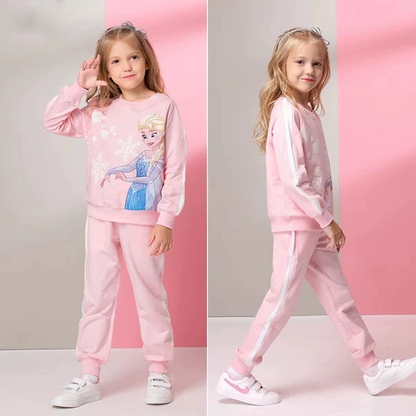 Bộ đồ công chúa đông lạnh Aisha 2019 Bộ đồ cho bé gái mới mặc Bộ đồ thể thao mùa xuân và mùa thu - Phù hợp với trẻ em