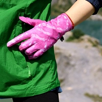 Bắc kinh rừng du lịch ngoài trời sun bảo vệ cưỡi đi bộ đường dài găng tay xe đạp non-slip găng tay finger touch thiết kế nữ gang tay