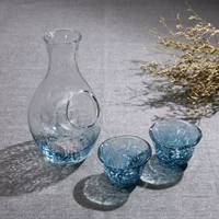 Spot Nhật Bản nhập khẩu Toyo Sasaki ice see snowsmiths handmade ice jug sake rượu bộ quà tặng - Rượu vang ly rượu vang