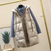 Áo khoác cotton mùa đông nữ dài phần phiên bản Hàn Quốc của áo khoác lửng cotton giả hai chiếc áo khoác cotton