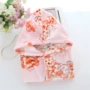 Sakura Maoyue quần áo flannel mùa thu và mùa đông dày phụ nữ mang thai sau sinh trang chủ quần áo cho con bú quần áo mùa thu quần phù hợp với đồ bộ bầu vải thun