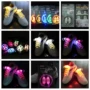 Sáng nam giới và phụ nữ hoang dã đèn flash dẫn bảy màu nhấp nháy huỳnh quang phẳng sáng phản xạ ren sáng tạo quà tặng dây giày nhiều màu