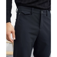 Не могу отказаться от мужских брюк против wwrinke теплые композитные деловые мужчины стройные повседневные штаны DBL914 осенью