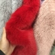 Giả fox fur quần áo vải vest cổ áo lông khăn choàng sang trọng vải búp bê đồ chơi tự làm sang trọng vải