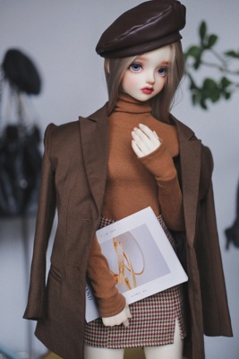 taobao agent BJD three -point big female doll dress autumn and winter version of slit skirt skirt